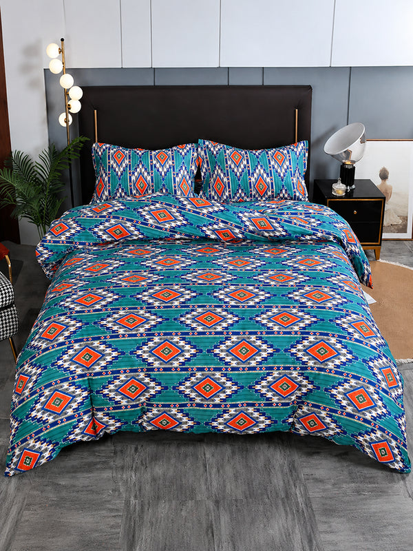Boho Tribal Print Bedding Set – Vibrant Geometric Patterns & Colorful Bedroom Decor