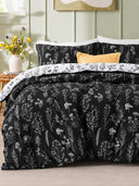 3-Piece Botanical Floral Reversible Comforter Set