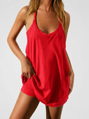 2-in-1 Everyday Active Mini Dress with Built-In Shorts & Pockets