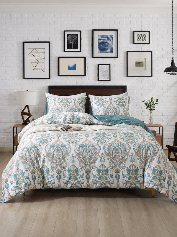 3-Piece Soft Cotton Duvet Cover Set