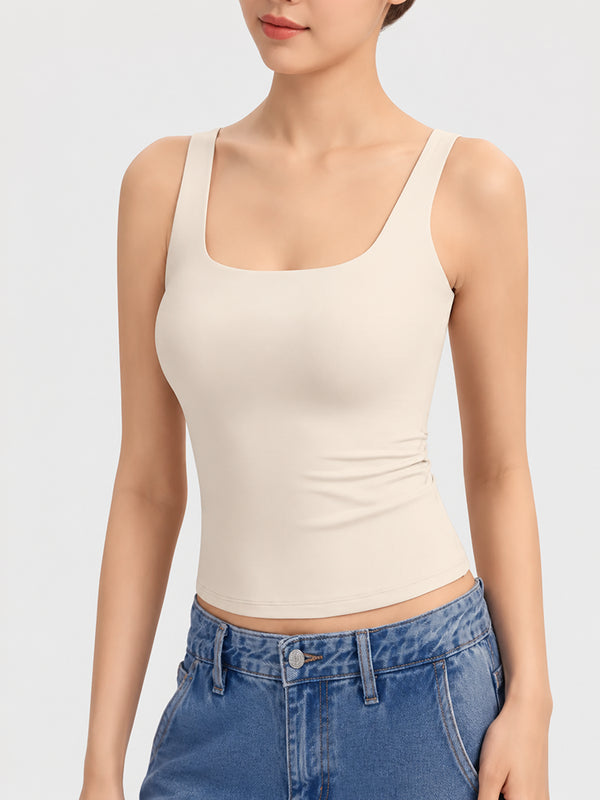 Women's Buttery Soft Square Neck Tank Top