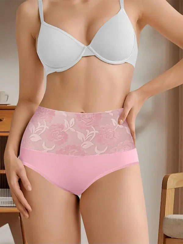 6-Pack High Waisted Cotton Briefs for Women