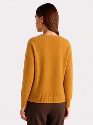 Relaxed V-Neck Wool Sweater