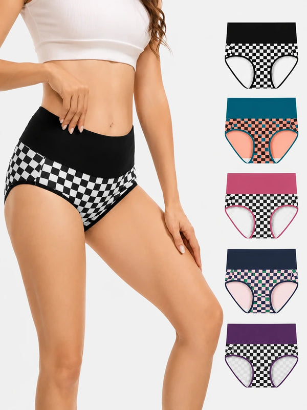 Your Everyday Comfort Starts Here – Soft Cotton High Waist 5-Pack Panties