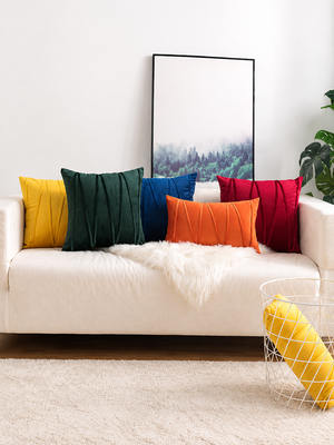 Nordic Velvet Decorative Pillow with Insert