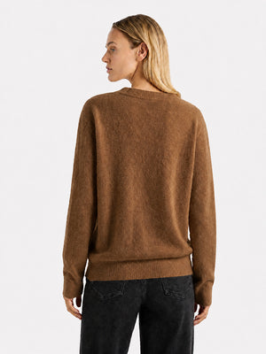 Soft-Brushed Wool Crewneck Sweater
