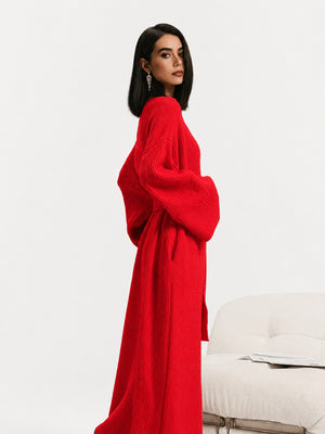Women's Cozy Long Plush Fleece Robe with Pockets