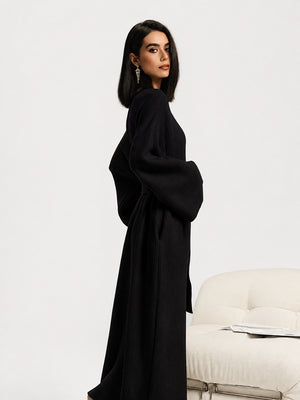 Women's Cozy Long Plush Fleece Robe with Pockets