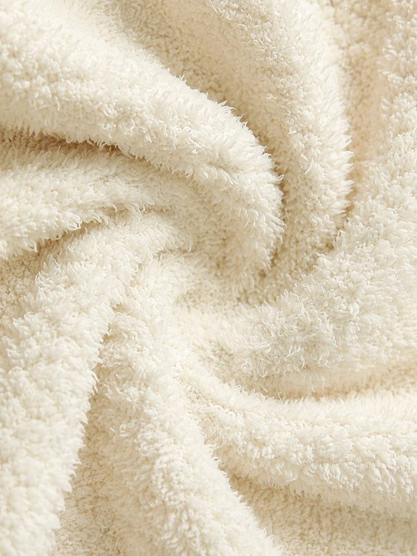 Women's Cozy Long Plush Fleece Robe with Pockets