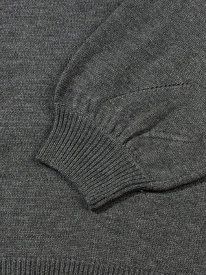 Oversized Drop Shoulder Split Hem Sweater