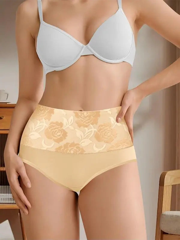 6-Pack High Waisted Cotton Briefs for Women