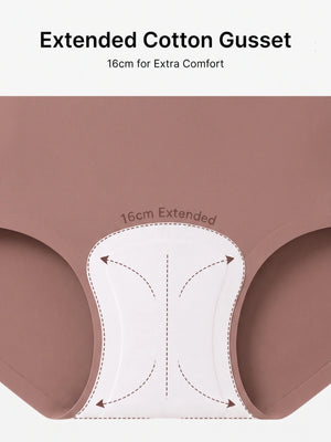 5-Pack Women’s High Waist Seamless Briefs Panties