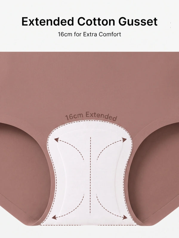 5-Pack Women’s High Waist Seamless Briefs Panties