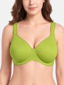 Plus Size Cooling Full-Coverage Unlined Underwire Minimizer Bra