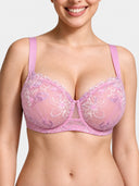 Floral Lace Side-Smoothing Support Bra