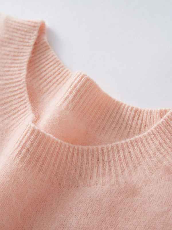 Soft-Brushed Wool Crewneck Sweater
