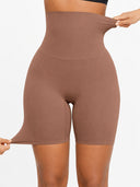 Seamless High-Waisted Sculpting Shorts with Butt-Lifting Support