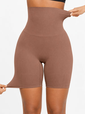 Seamless High-Waisted Sculpting Shorts with Butt-Lifting Support