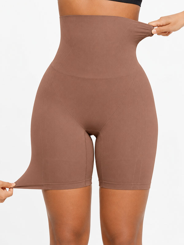 Seamless High-Waisted Sculpting Shorts with Butt-Lifting Support