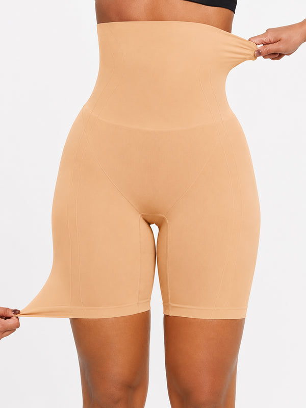 Seamless High-Waisted Sculpting Shorts with Butt-Lifting Support