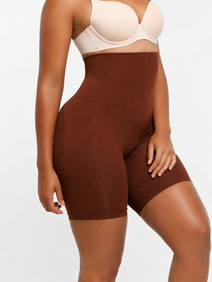 Seamless High-Waisted Sculpting Shorts with Butt-Lifting Support