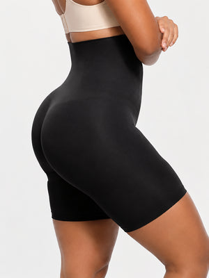 Seamless High-Waisted Sculpting Shorts with Butt-Lifting Support