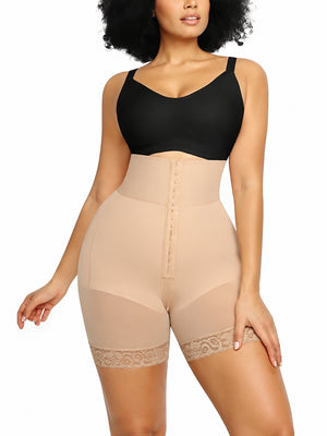 Seamless High-Waisted Sculpting Shorts with Butt-Lifting Support