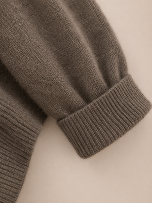 Relaxed V-Neck Wool Sweater