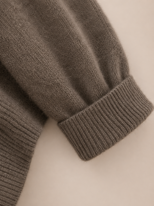 Relaxed V-Neck Wool Sweater