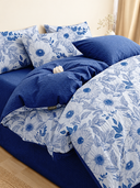 3-Piece Elegant Botanical Print Bedding Set
