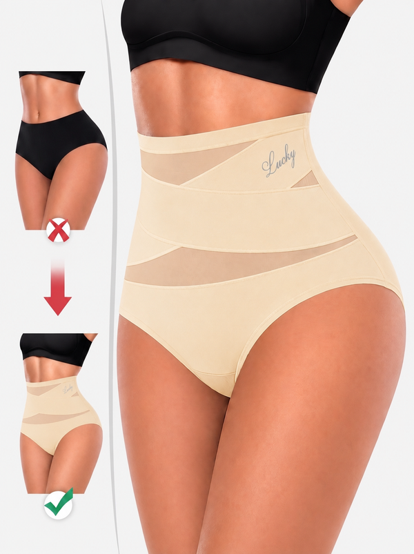 4-Pack High Waist Mesh Thong