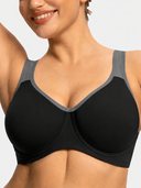 Plus Size Sports Bra for Women – Full Coverage, Soft Support, Wide Strap Workout Bra