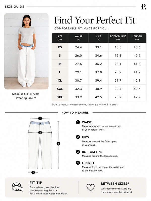 Adjustable Low-Rise Barrel Jeans