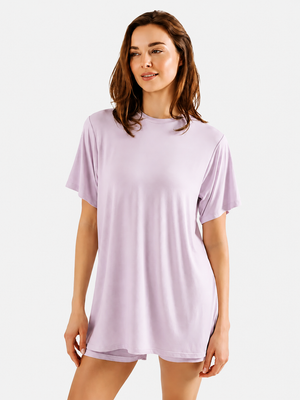 Ultra-Soft Cooling Sleep Shirt & Shorts Set