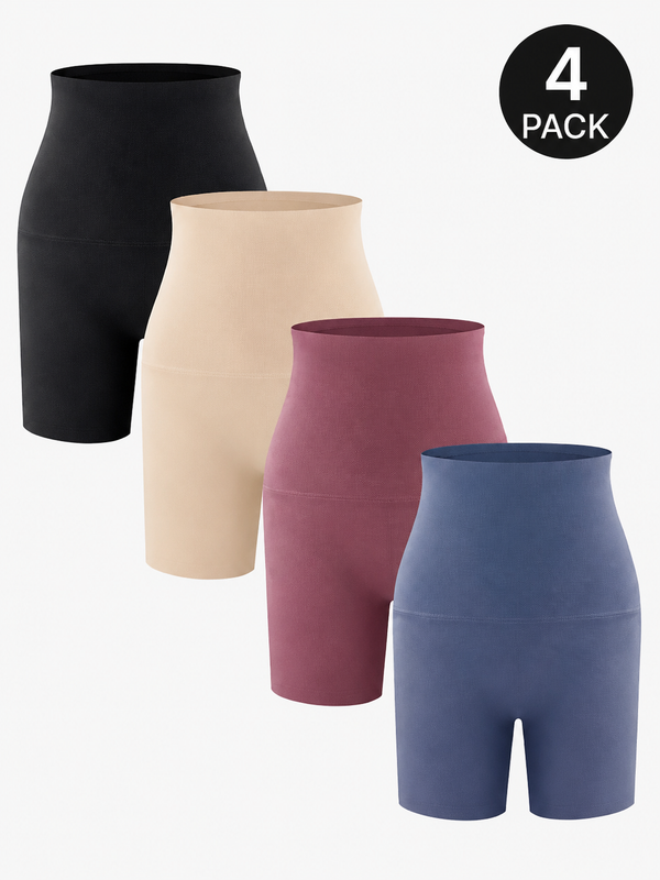 4-Pack Women’s High Waisted Seamless Boyshort Panties