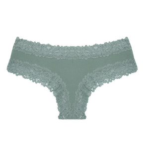 5 Pack Women’s Cute Cotton Underwear – High Waist Seamless Bikini Briefs with Lace Trim
