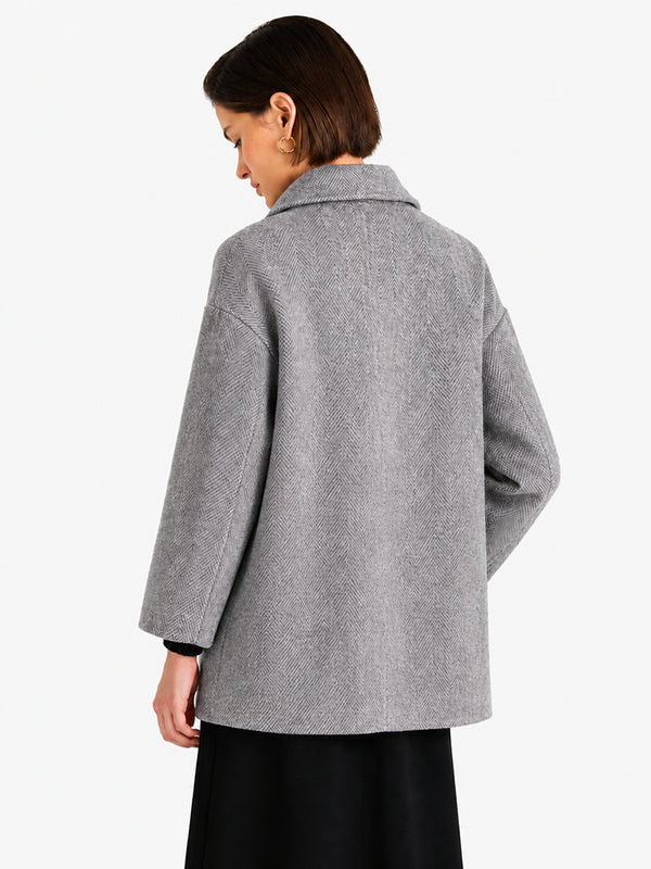 Double-Faced 100% Wool Coat