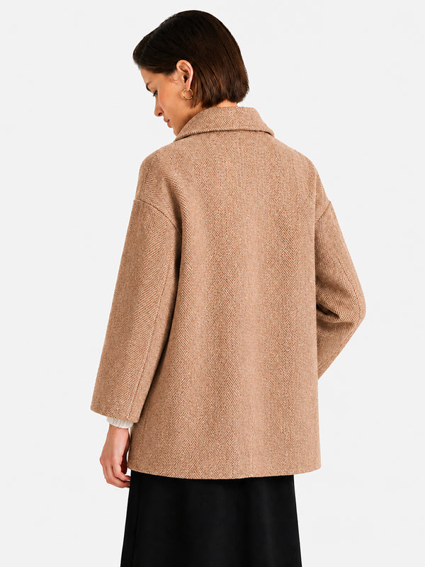 Double-Faced 100% Wool Coat