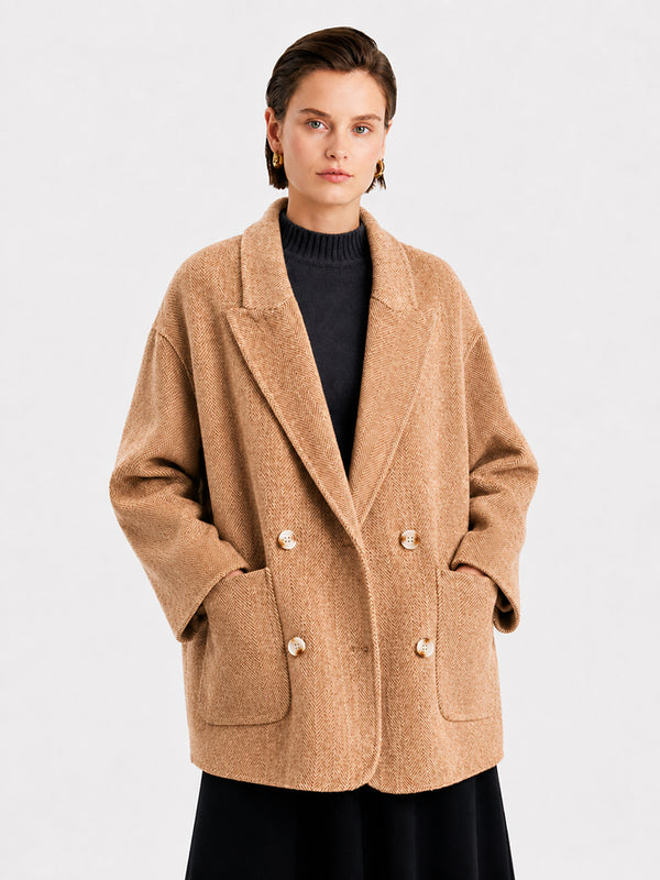 Double-Faced 100% Wool Coat
