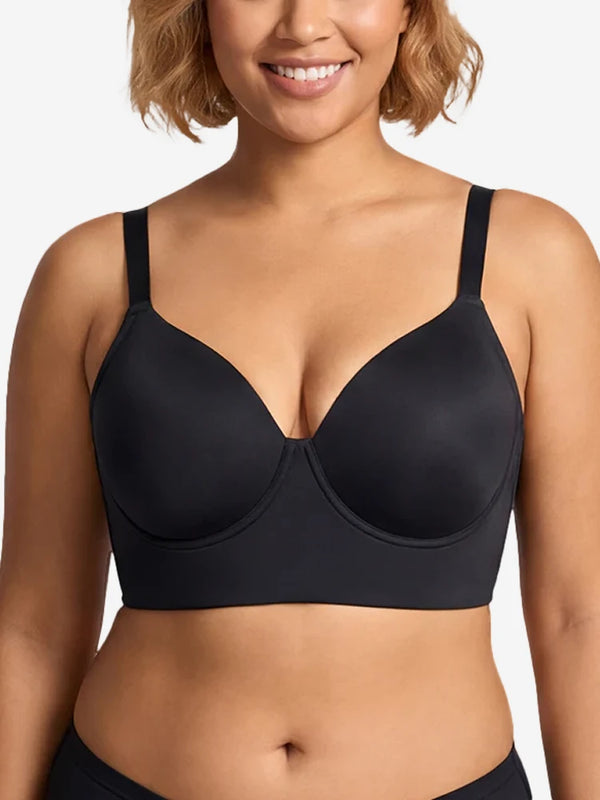 Seamless Supportive Plus Size Full Coverage Lycra Longline Bra