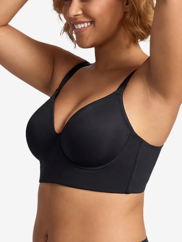 Seamless Supportive Plus Size Full Coverage Lycra Longline Bra