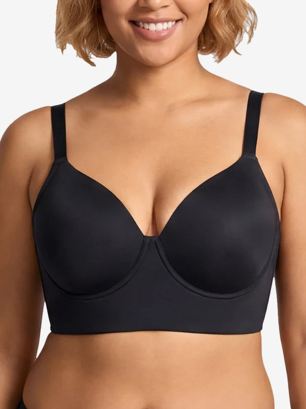 Seamless Supportive Plus Size Full Coverage Lycra Longline Bra