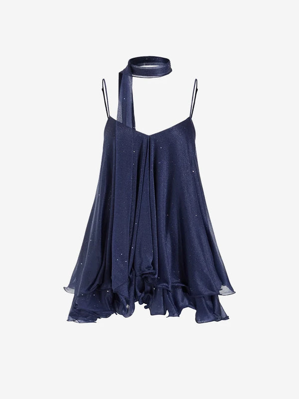 Dreamy Tulle Ruffle Mini Dress