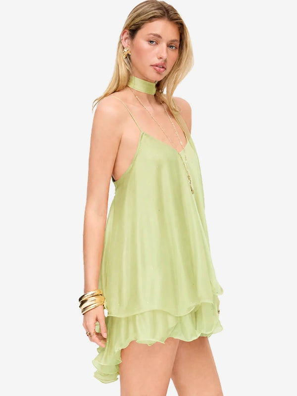 Dreamy Tulle Ruffle Mini Dress
