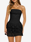 Lace Strapless Mini Dress – Feminine Summer Party Style