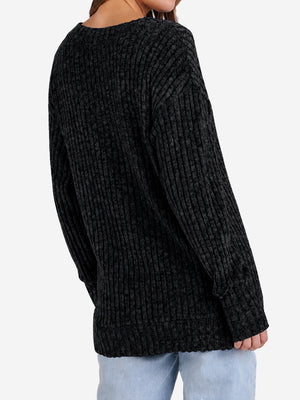 Women's Lightweight V Neck Knit Tunic Top