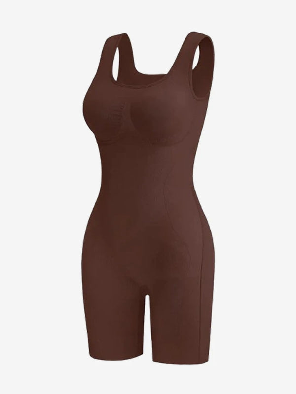 Back Pull Down Easy Bathroom Shaping Bodysuit | Tummy & Butt Contour Shapewear