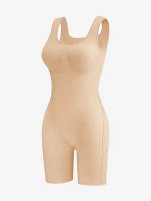 Back Pull Down Easy Bathroom Shaping Bodysuit | Tummy & Butt Contour Shapewear