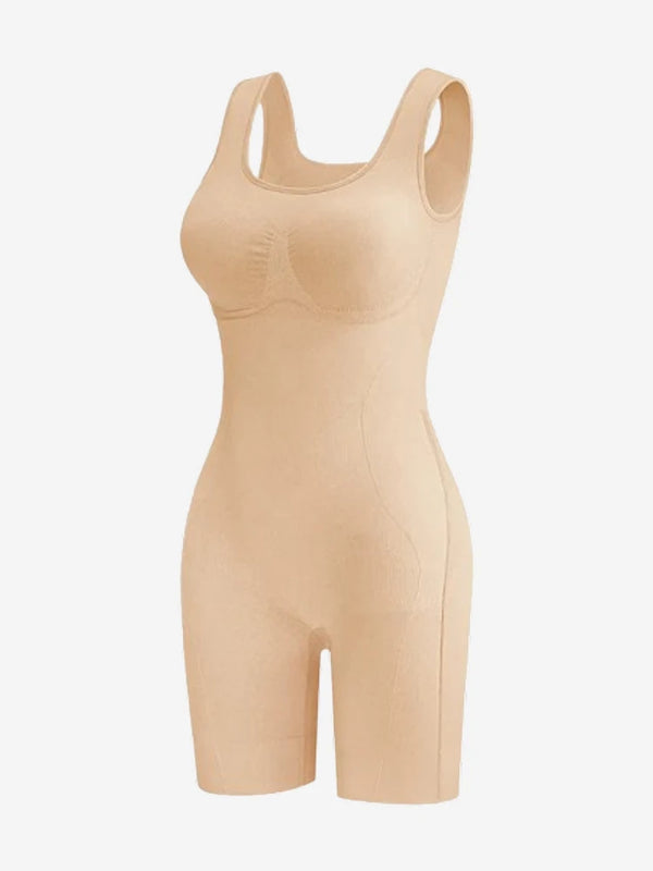 Back Pull Down Easy Bathroom Shaping Bodysuit | Tummy & Butt Contour Shapewear