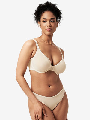Seamless Mesh Unlined Underwire Minimizer Bra
